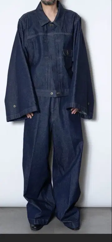 rainmaker 25SS 5 포켓 하카마 데님 트라우저 4