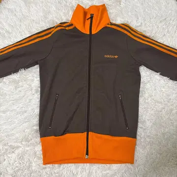adidas 집업 자켓 브라운/오렌지