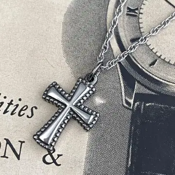 새상품 빈티지 크로스 목걸이 리버서블 십자가 스테인리스 316