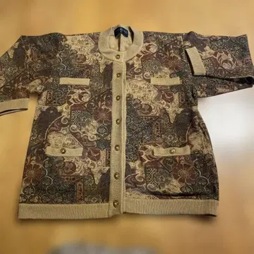 CLAINEIGE 멀티 컬러 긴팔 가디건 캐시미어