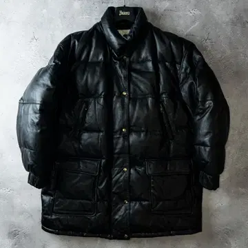 세크레르 양가죽 레더 다운 자켓 하프 코트 F 블랙 여성용