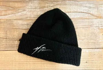 블랙 니트 모자 자수 HTC 로고 USA제