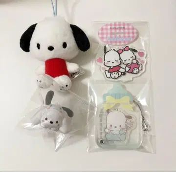 포차코 키링 아크릴 스탠드 피규어 봉제 인형 산리오