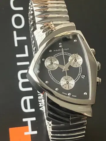 [ 깨끗함 ] 해밀턴 손목시계 벤츄라 크로노 정품 벨트