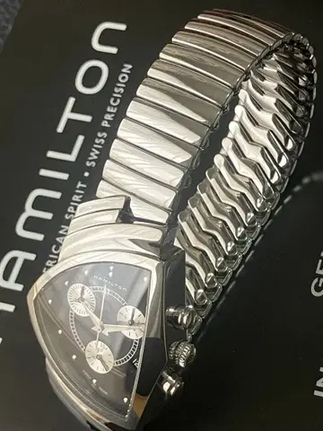 [ 깨끗함 ] 해밀턴 손목시계 벤츄라 크로노 정품 벨트