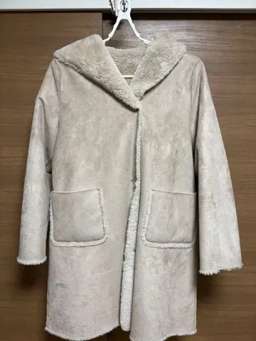 REI RISEE 에코 무스탕 코트 리버서블 L 사이즈