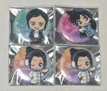 리얼 탈출 게임 명탐정 코난 캔뱃지 4개 세트