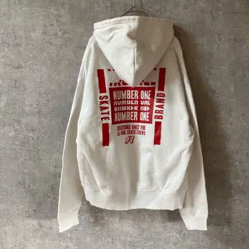 X-girl 맨투맨 후드티 사이즈 2 M/L 사이즈 상당 화이트