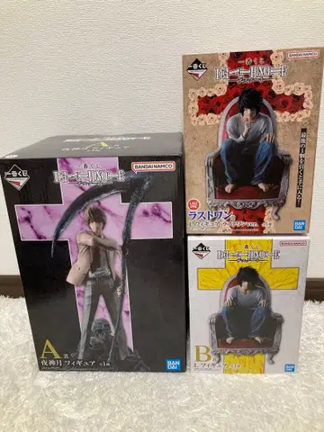 데스노트 제일복권 A상 B상 라스트원 피규어 세트 야가미 라이토 L