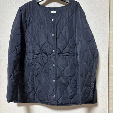 빅 사이즈 탈부착 후드 충전솜 코트 4L