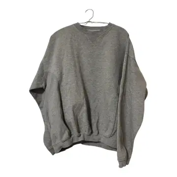 그레이 오버 사이즈 크루넥 맨투맨