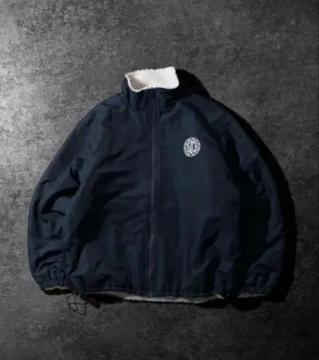 kutir 2way 리버서블 나일론 보아 블루종 네이비