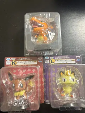 포켓몬스터 베스트위시 치비큥 리자몽 이브이 나옹