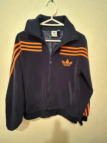 adidas 집업 자켓 네이비/오렌지