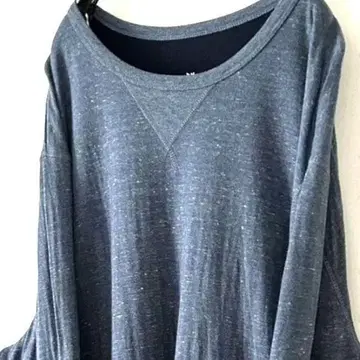 플레인 무지 올드 맨투맨 트레이닝복 네이비 네이비 컬러 구제 의류