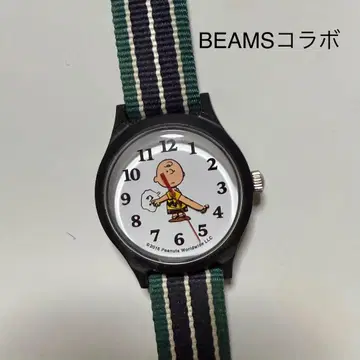 BEAMS 빔즈 스누피 손목시계 찰리 브라운