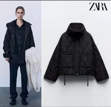 ZARA 블랙 퀼팅 자켓