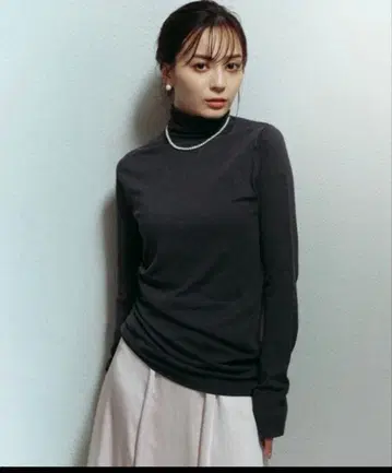 새상품 anuans 원사이드 드레이프 니트 풀오버 여성용