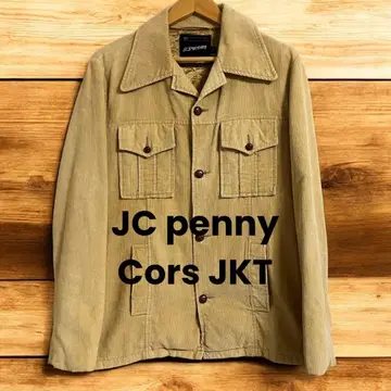 70s 80s 빈티지 코듀로이 자켓 JCpenny 호두 버튼