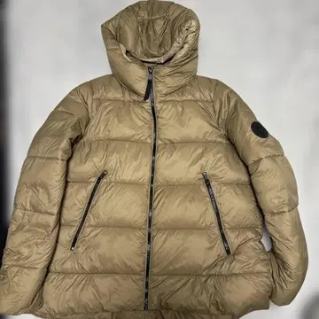 ZARA 베이지 다운 자켓 후드 부착