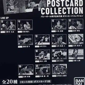 배구 남자 일본 대표 엽서