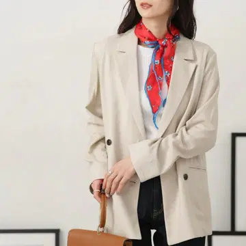 나노 유니버스 린넨 혼방 자켓 사이즈 FREE 베이지