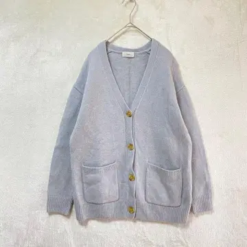 IENA 이에나/V넥 니트 가디건/포켓 루즈핏 그레이