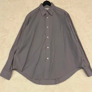 CITEN 유나이티드 애로우즈 그레이 긴팔 셔츠 오버 사이즈 코튼