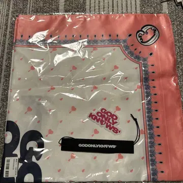 이와타 타카노리 GOD ONLY KNOWS 반다나 스카프 스티커 택