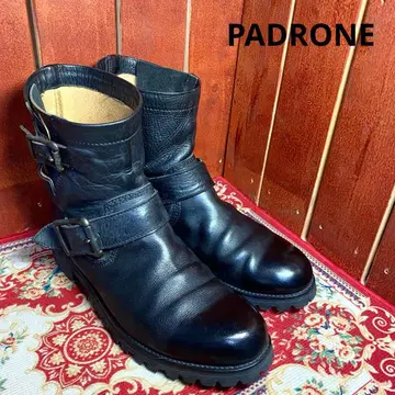 PADRONE 엔지니어 가죽 41 블랙