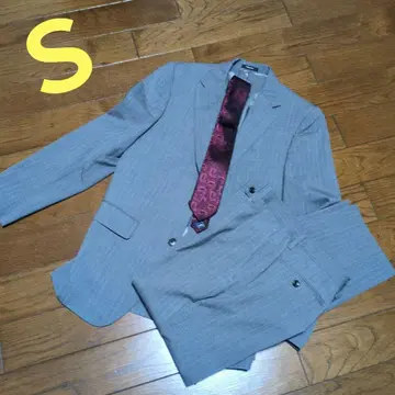 COMME CA ISM 컴시즘 수트 그레이 S 넥타이 포함