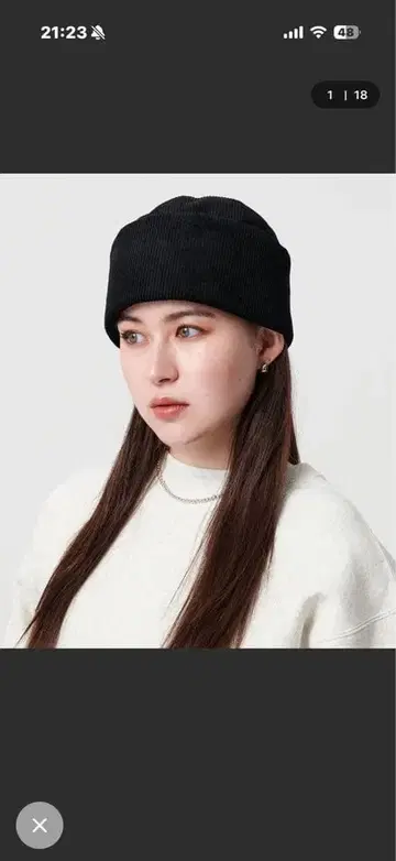 BEAUTY&YOUTH 블랙 코듀로이 러시아 햇