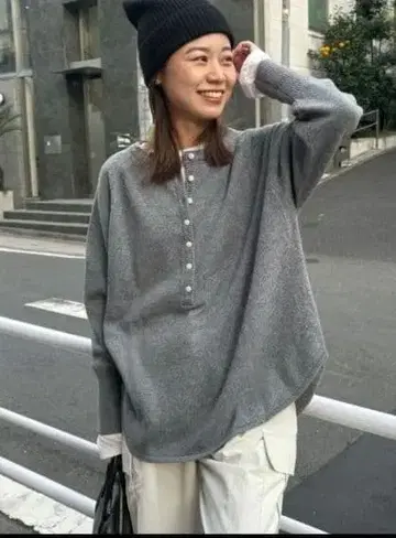 저널 스탠다드 리룸 울 믹스 2WAY 빅 풀오버