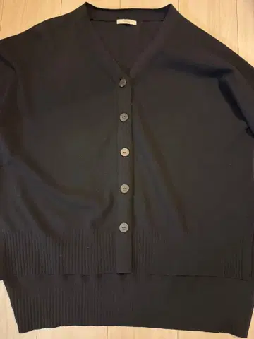 LE PHIL 오버 사이즈 블랙 가디건 F 사이즈