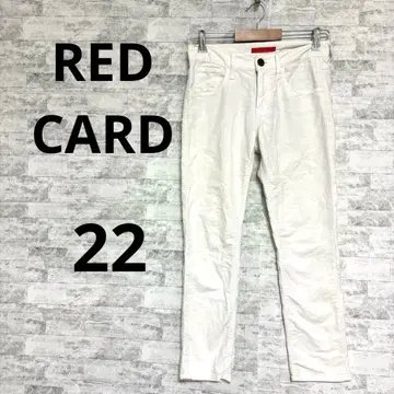 [REDCARD] 화이트 슬림핏 치노 팬츠 22