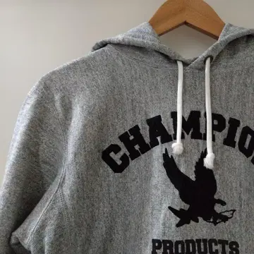 CHAMPION 그레이 후드티