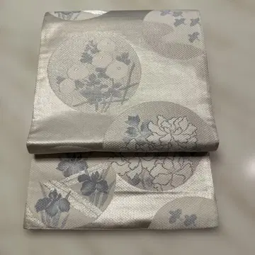 순수 실크 육통 후쿠로 오비 439cm