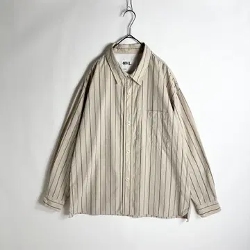 [ 새상품급 ] 24AW MHL. WIDE STRIPE COTTON 셔츠