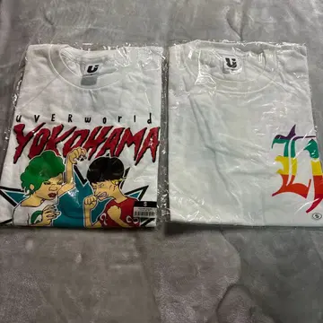 UVERworld 티셔츠 세트 YOKOHAMA & L 로고 S 사이즈