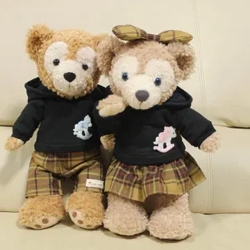 더피 셰리메이 페어 코스튬 후드티 세트 네이비 겨자색