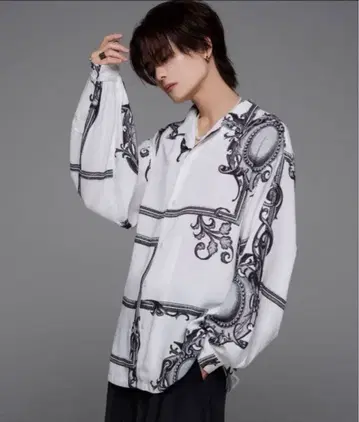 [ ADRER ] 돌먼 슬리브 오픈 카라 셔츠