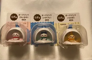 치이카와 (먼작귀) 에니마이 복권 F상 오너먼트 3종 세트