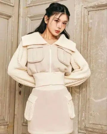 Darich 니트 콤비 맨투맨 셋업 IVO free