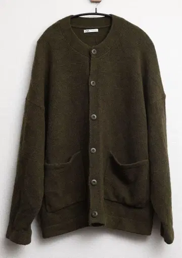 ZARA 올리브 그린 가디건 M