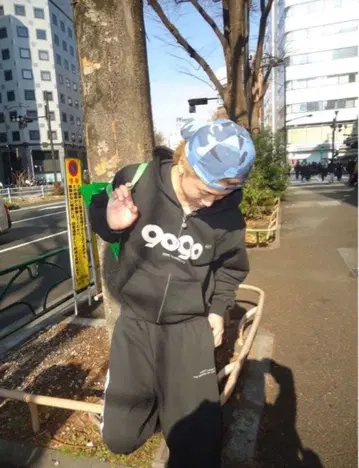 9090 OG 로고 집 후디 지퍼 후드티