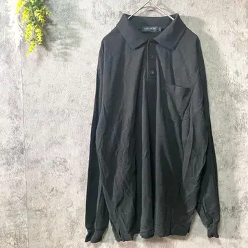 리빙네이처 긴팔 피케 셔츠 사슴 소재 가슴 포켓 리브 소매 캐주얼