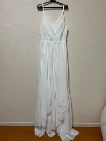 화이트 파티 롱 드레스