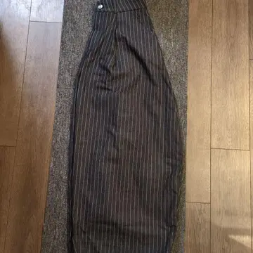 pushpush STRIPES PANTS 스트라이프 와이드 데님 블랙