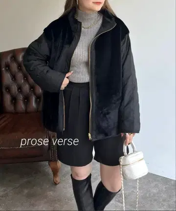 prose verse 퍼 달린 다운 FREE 사이즈