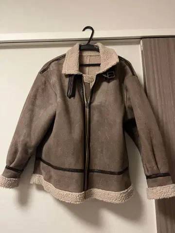 브라운 플리스 자켓 보아 포함